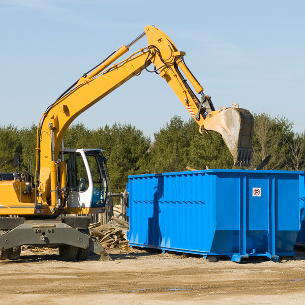 are there any restrictions on where a residential dumpster can be placed in Winifrede West Virginia